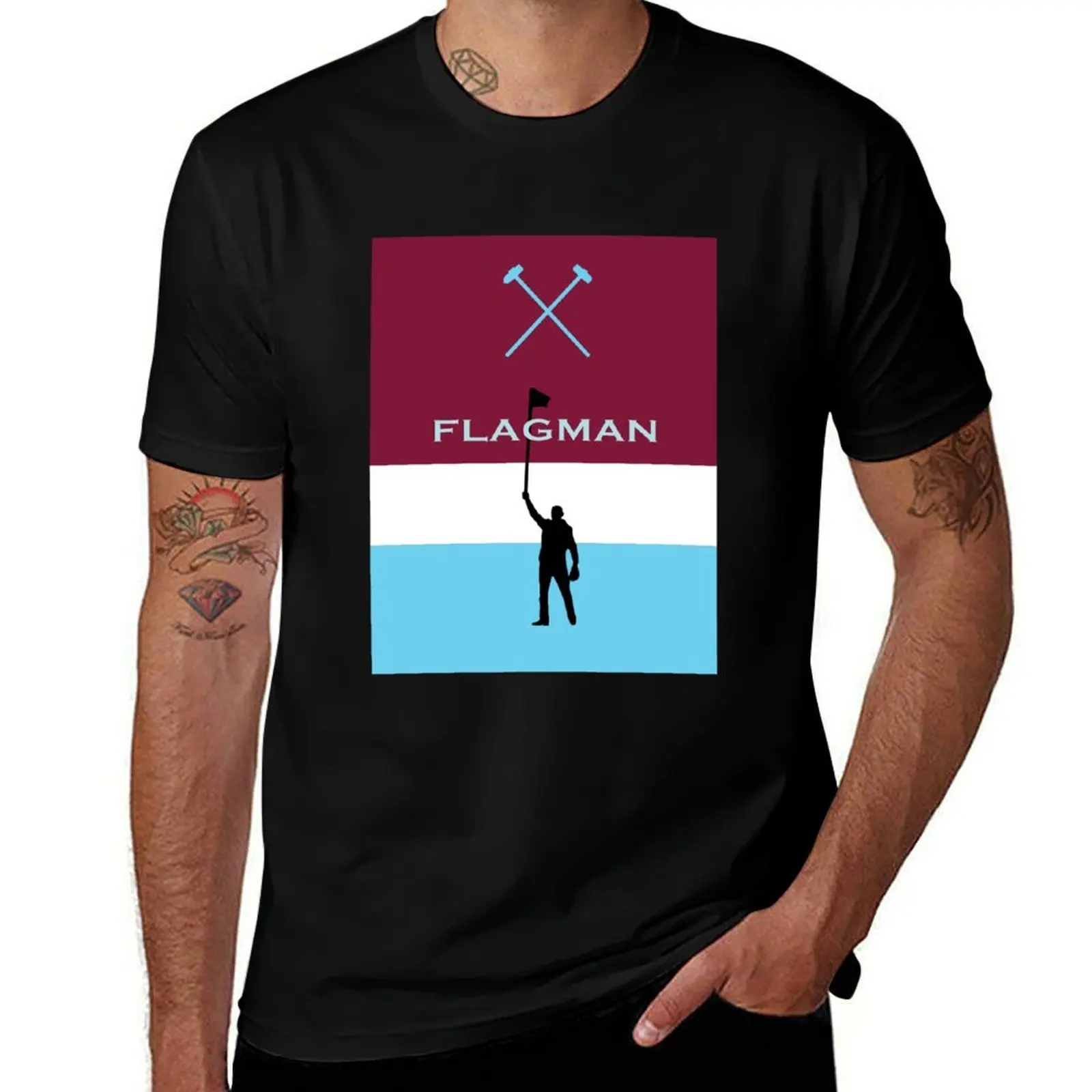 Original Flagman (updated) T-Shirt Modern Style Print T-Shirt