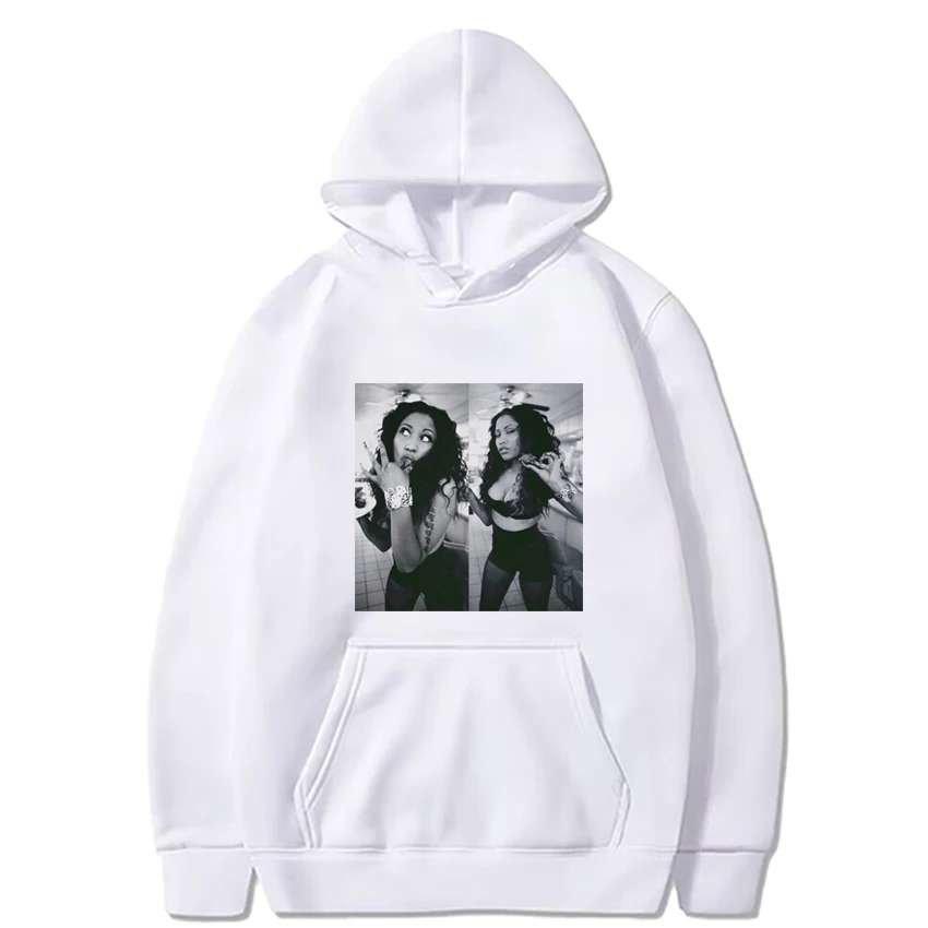 Hot Nicki Minaj Rapper vintage Graphic print Hoodie 2024 Unisex hip hop Casual streetwear Men Women Fleece Long sleeve pullovers