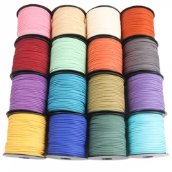 10M Flat Faux Suede Braided Cord Korean Velvet Rope Handmade Thread String For DIY Jewelry Bracelet Jewelry Making