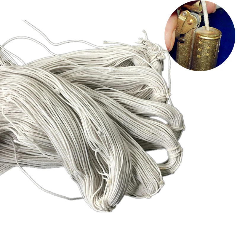 

10 Meters Long Cotton Wicks For Most Traditional Kerosene Gasoline Lighter Universal DIY Upgrade Bulk Replacement Accessories