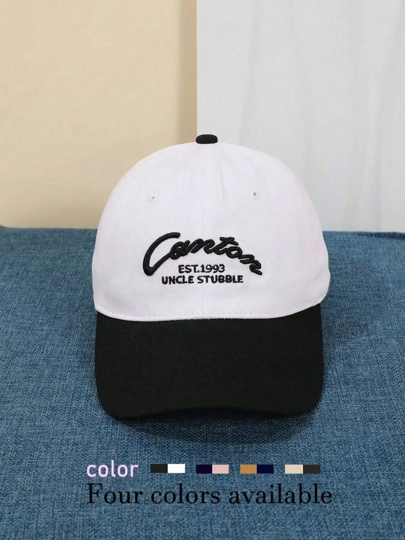 1 unisex all season fashionable pure cotton retro letter Canton baseball cap