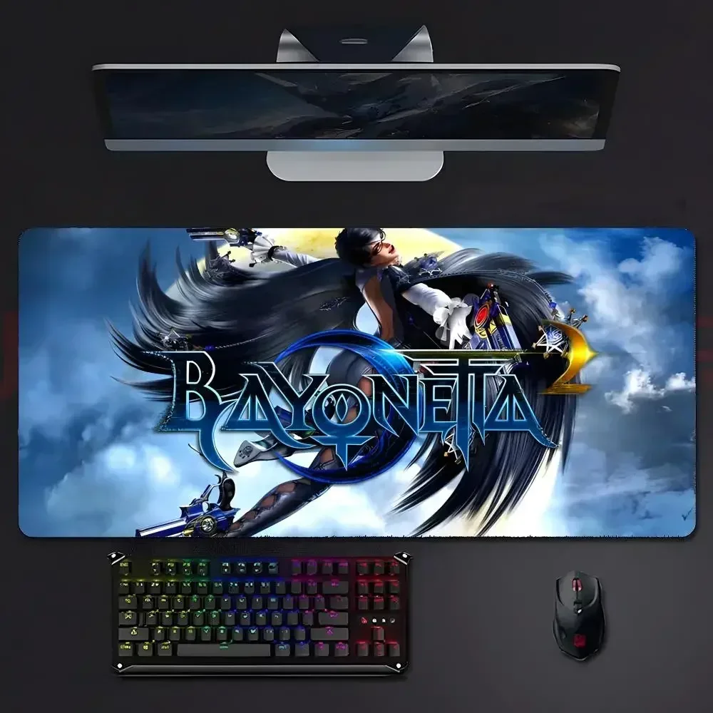 CIFBUY Bayonetta Action Game Mouse Pad, Cool Witch Character Print Non Slip Large Gaming Desk Mat
