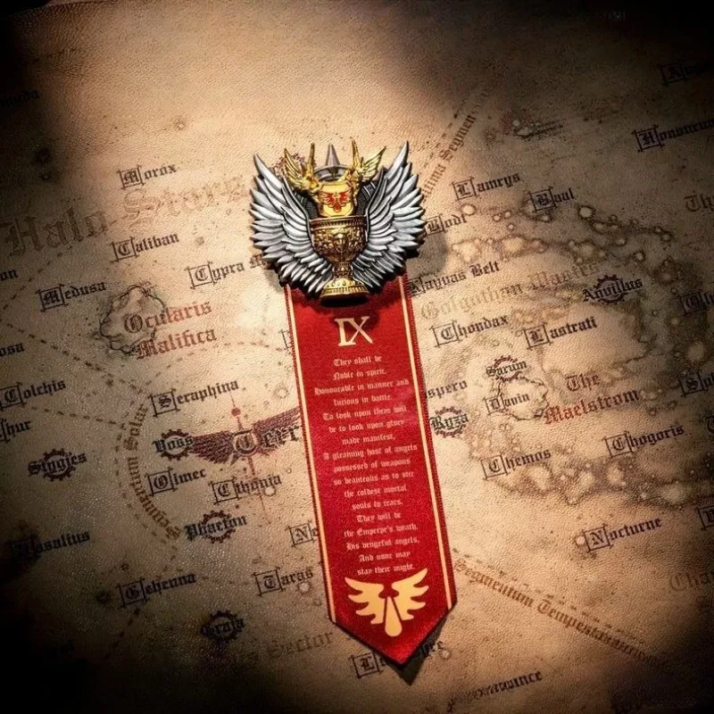 

Blood Angels Sanguinius Brooch - Warhammer 40K Blood Oath Enamel Pin Official Style Chapter Badge for Fans