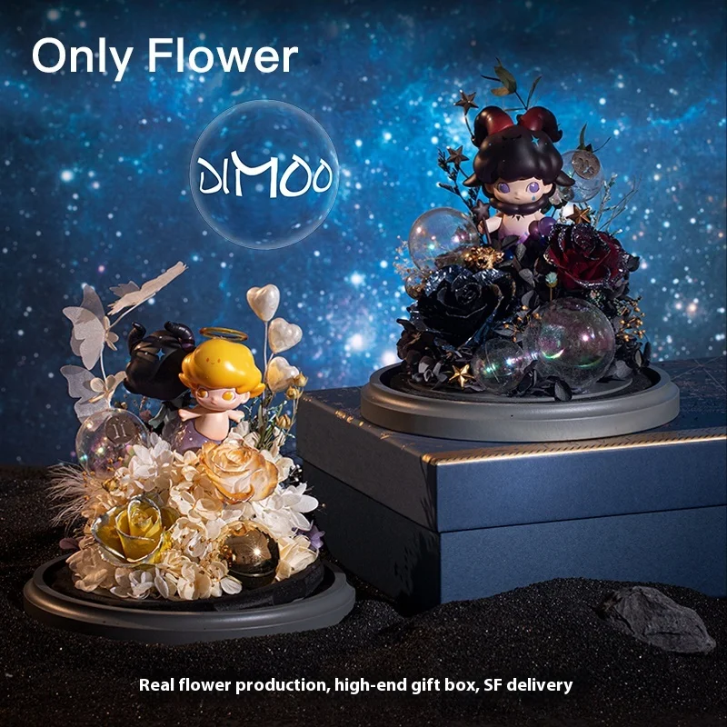 Onlyflower Dimoo Twelve Constellations Eternal Flowers Valentine'S Day Christmas Giving Friends Birthday High End Gifts