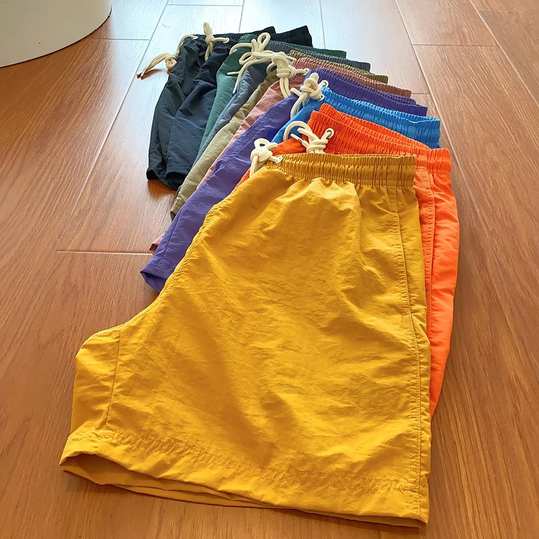 

Qui Dry Outdoor orts Candy Color Series, свободные дышащие тренировочные спортивные штаны, повседневная одежда в стиле городского цвета, летняя искушение