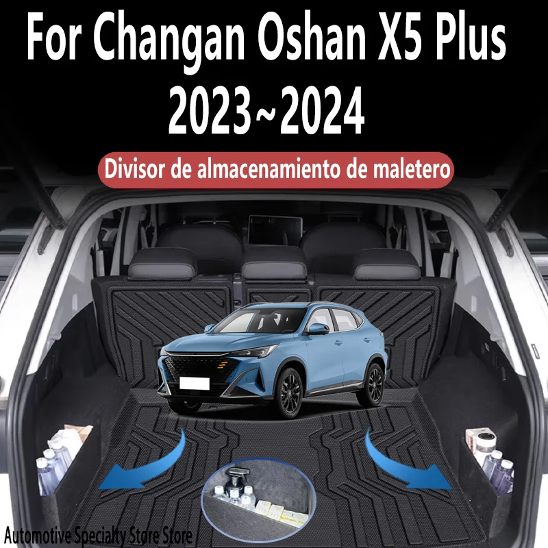 

For Changan Oshan X5 Plus 2023~2024 Multifunction Trunk Storage Partition Storage Auto Interior Parts Organizer Car Accessories