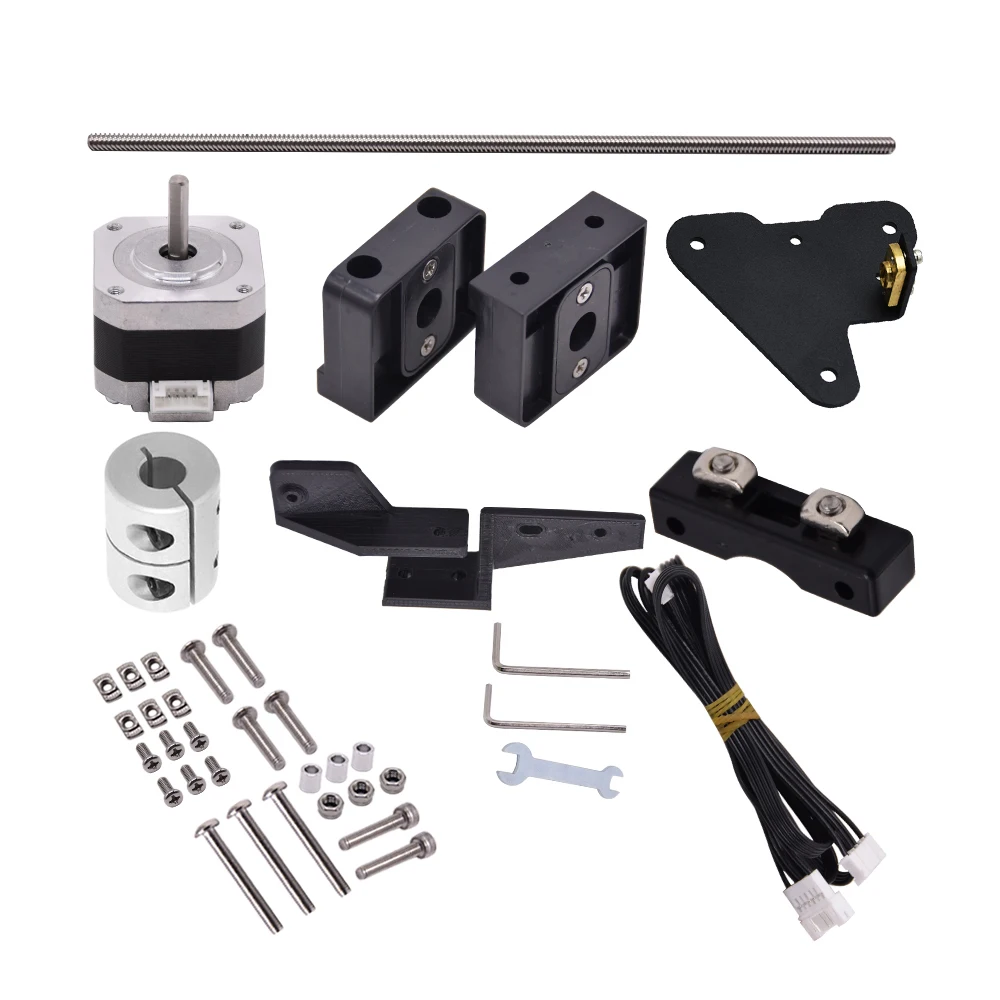 Kit duplo da elevação do parafuso da ligação da linha central z com substituição do motor deslizante para cr10 cr10s ender 3 ender 3 pro ender 3 v2