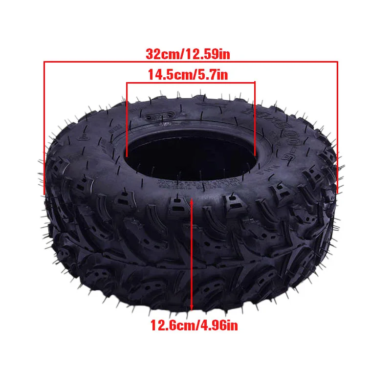 14X5.00-6 Rear Off-Road Tire 6 Inch for Fuel Electric 4 Racing Wheels Buggy Karting Car ATV QUAD Go Kart Parts