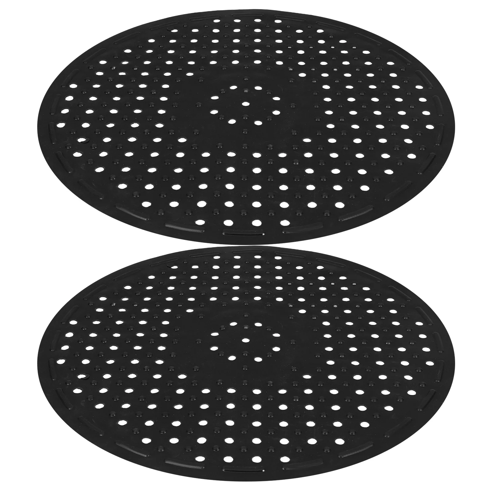 

2 Pcs Sink Mat Black Kitchen Faucet Water Filter Kitchen Sink Anti-Scratch Pad Protectors Durable Antislip Drainage Mats