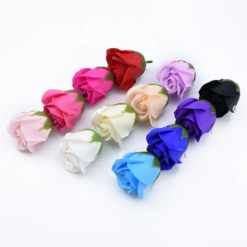 5/10 pcs Artificial Soap Flower Bathing Petals Wedding Decorative Bridal Accessories Clearance Home Decor Teddy Bear of Roses