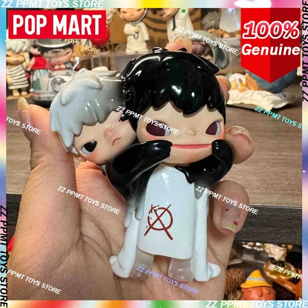 

POP MART Hirono Simper 100% фигурка высотой около 8 см, серия, оригинальная слепая коробка, аниме, экшн-фигурка, орнамент, куклы, подарки, игрушки