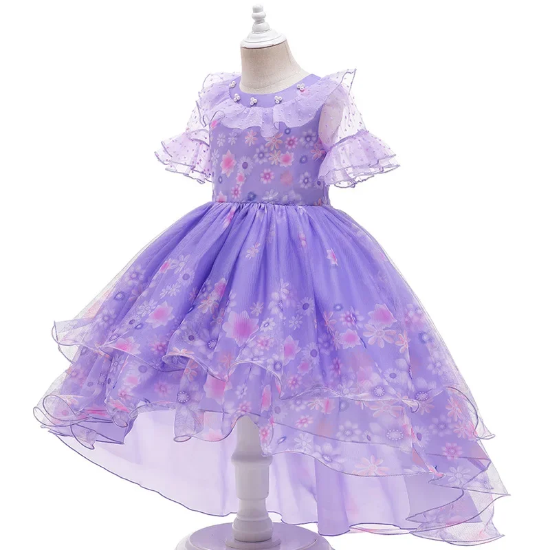 Vestido de Encanto mirantil para niñas, disfraz de Halloween, Carnaval, fiesta de princesas, nuevo