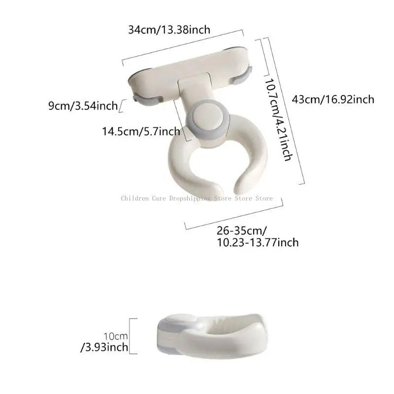 Suporte chuveiro criança suporte ajustável suporte anti -prendência por 6 a 36 meses