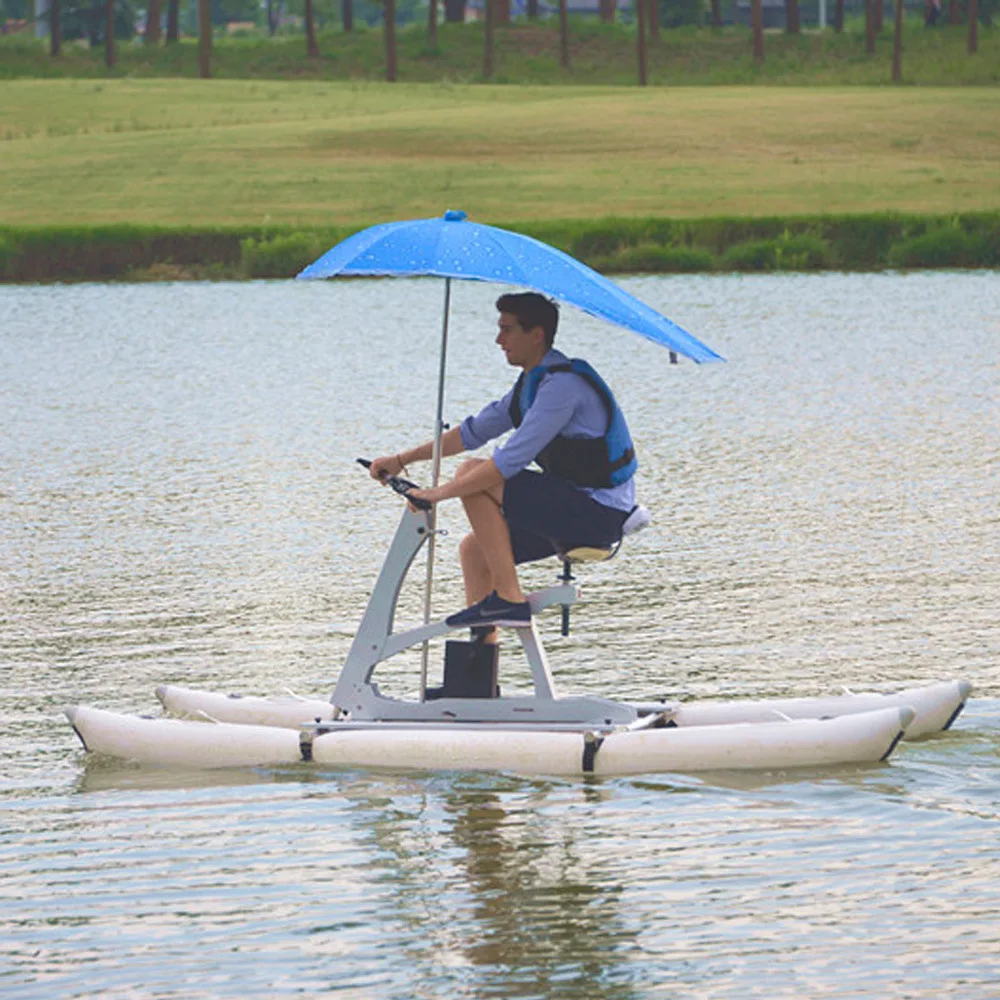 2024 lipat atas Trailer tiup Pvc ponton tabung air Pedal sepeda perahu untuk dijual peralatan olahraga air luar ruangan