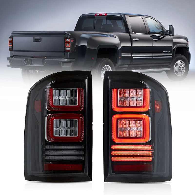 Manufacturer  New Style Taillights With LED Red Turn Signal 2014-2018 Tail Light For GMC Sierra 1500 Rear Lights