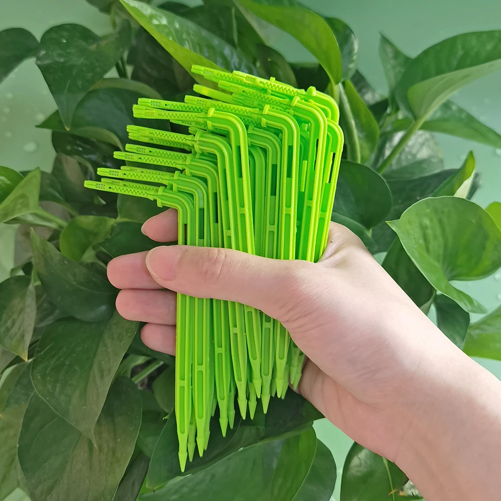 WUJIE-goteros verdes de 1000 pulgadas, accesorios de sistema de microgoteo para riego en maceta de jardín, emisores de flecha doblada de 3/5mm,