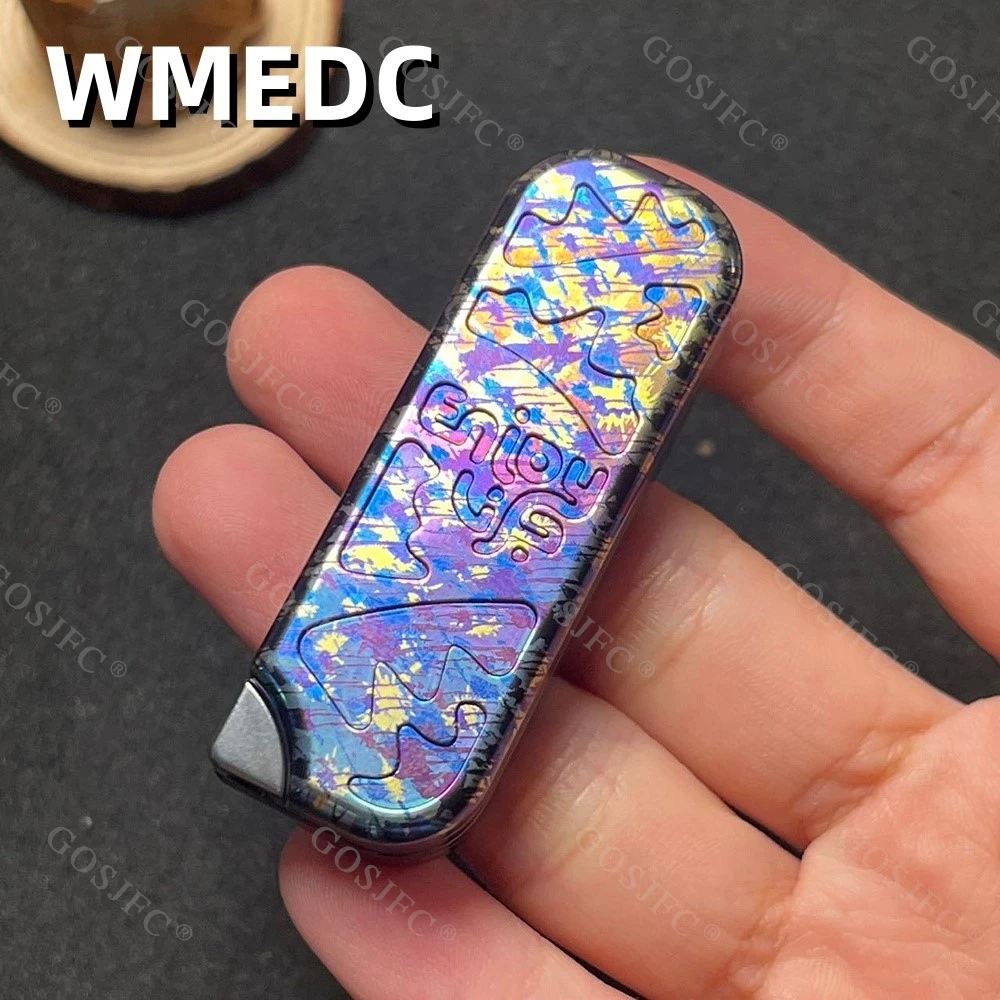 

WMEDC Q Fidget Slider Титановые всплескные чернила Игрушка для снятия стресса Механический слайдер Push Fidget Toys Взрослые гаджеты для облегчения тревоги
