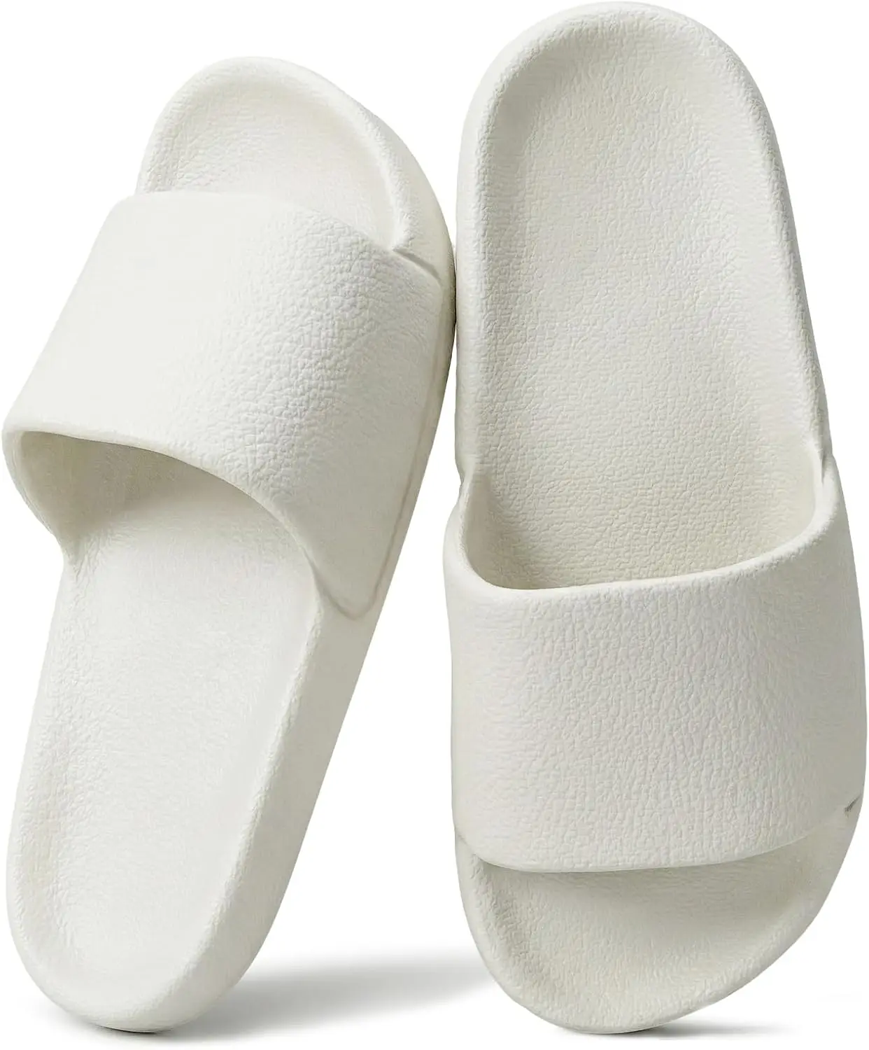 

Тапочки для душа для женщин и мужчин - Нескользящие домашние тапочки - Удобные шлепанцы Cloud Comfort - Быстросохнущие, с поддержкой свода стопы