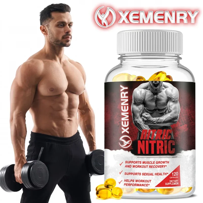 Xemenry-Capsule la plus élevée de L-arginine, supplément d'oxyde nitrique, fwage