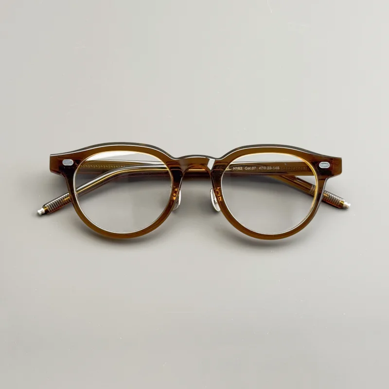 نظارات بإطار صغير من الأسيتات للرجال والنساء ذات وجوه صغيرة، نظارات بصرية على شكل كمثرى بإطارات سميكة، وصفة طبية gl