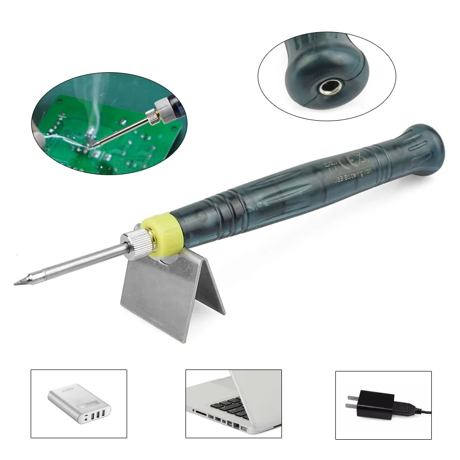 HOT 5V 8W USB Powered Electric Soldering Iron Solder Pen Welding Gun Hand Tools Kit Fast Heating Outdoor welding tools