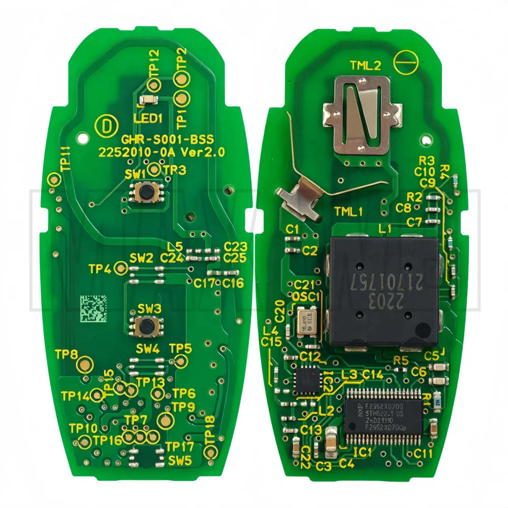 FCC ID: R54P1 37172-54P11 433/315MHz ID47 HITAG3 Chip Original Smart Key For Vitara 2 Buttons