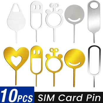10 adet SIM Kart Kaldırma Açılış Aracı Tepsi Çıkarma Pimleri İğne Açıcı İtici iPhone iPad HTC Samsung Galaxy sim Kart Sökücü