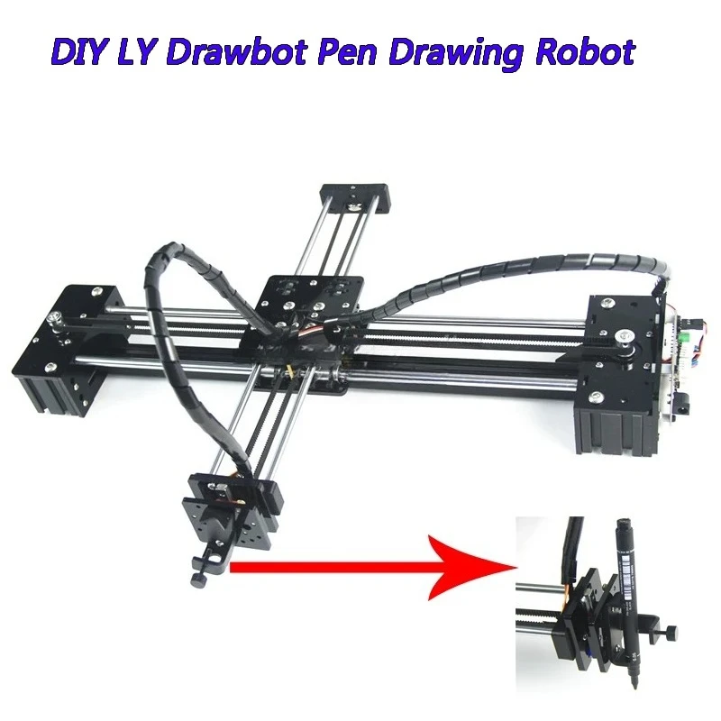 Lettering Corexy XY-plotter DIY LY Drawbot Pen Drawing Robot Machine  for Drawing Writing EBB Drawbot Motherboard Support Laser