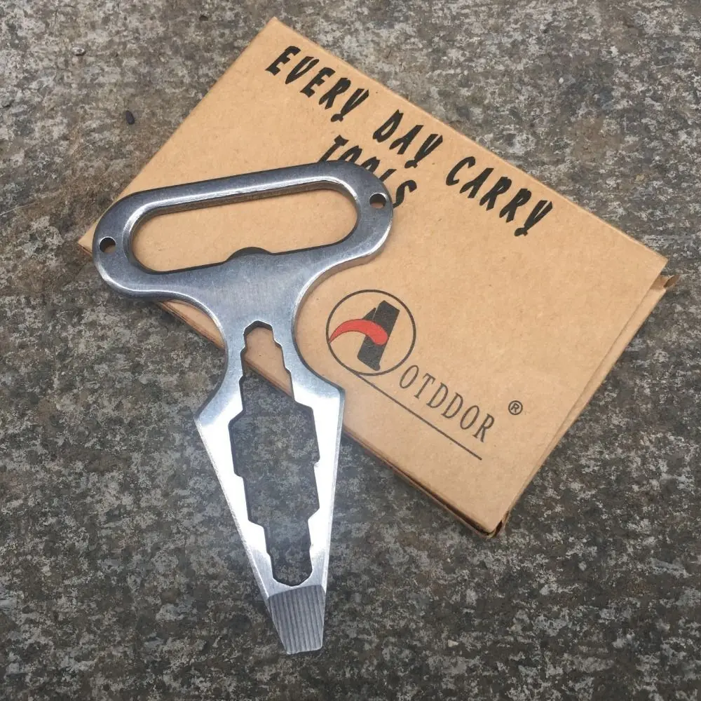 Внутренний угловой ключ EDC Самооборона Открывалка для бутылок с шипами Штопор Отвертка Кемпинг Защита с шипами Многофункциональный
