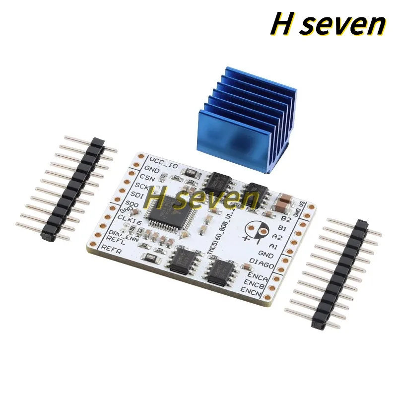 

1 шт./лот TMC5160TA BOB, плата драйвера шагового двигателя высокой мощности TMC5160 StepStick, супер бесшумная с StealthChop/SpreadCycle