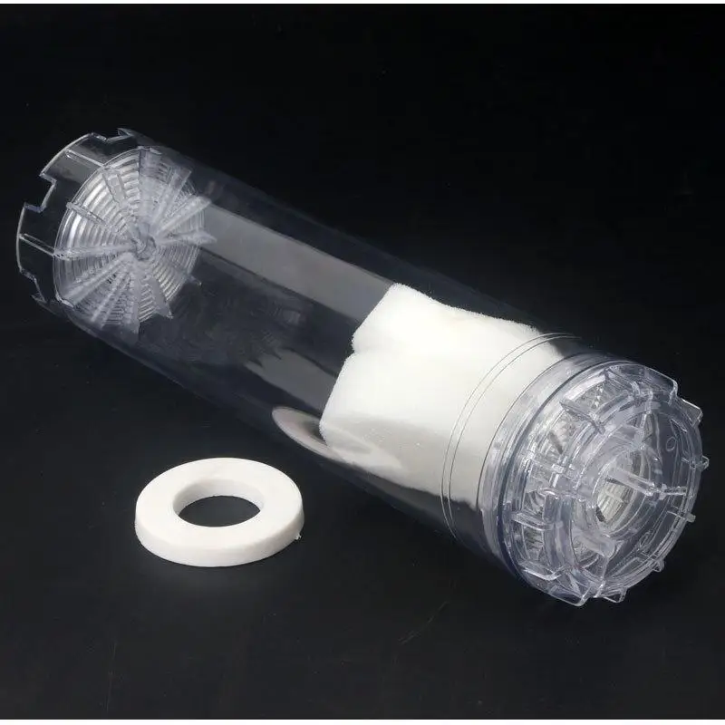 1 Set 10-Inch Reusable Empty Clear Water Filter Housing Self-assembled Various Media Refillable