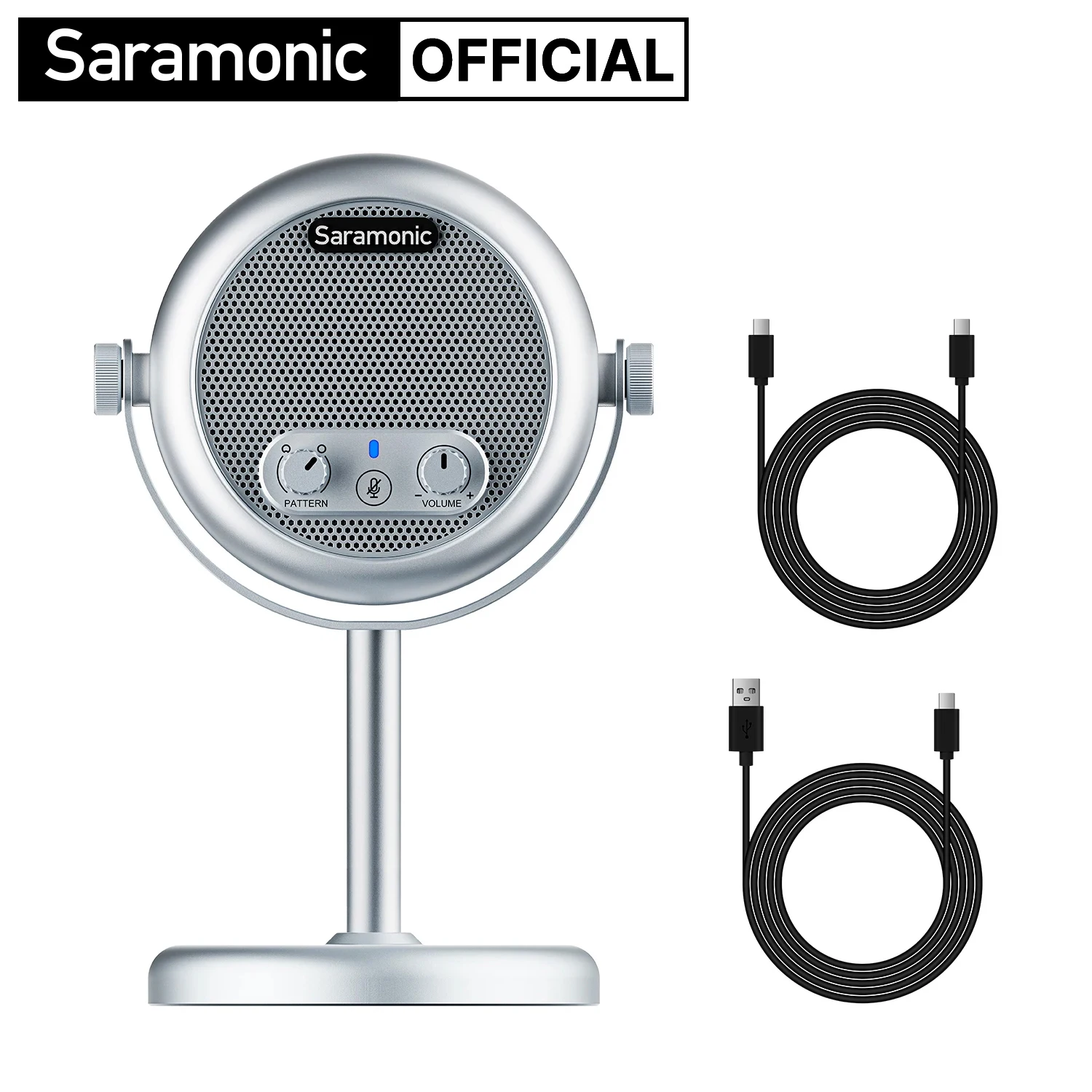 

Saramonic Xmic Z4 Vintage Style Microphone Desktop USB Condenser Microphone for Android Mac Windows Computers Live Performance