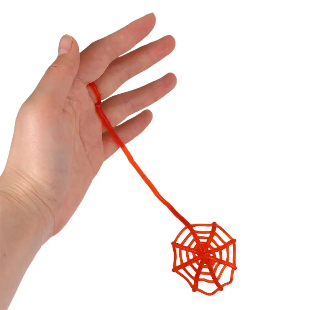 Gunsten Kinderspeelgoed Verjaardagscadeau Halloween Pinata Vulstoffen Rekbaar Kleverig Spinspeelgoed Elastisch Spinnenweb Kleverig Spinnenweb