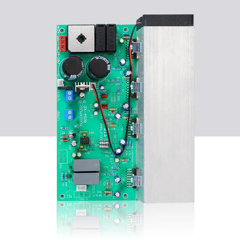 UNISIAN 200W+200W TDA7294 Higt Power Amplifier Board 2.0 Channels Class-AB Audio Amplifiers with Fan