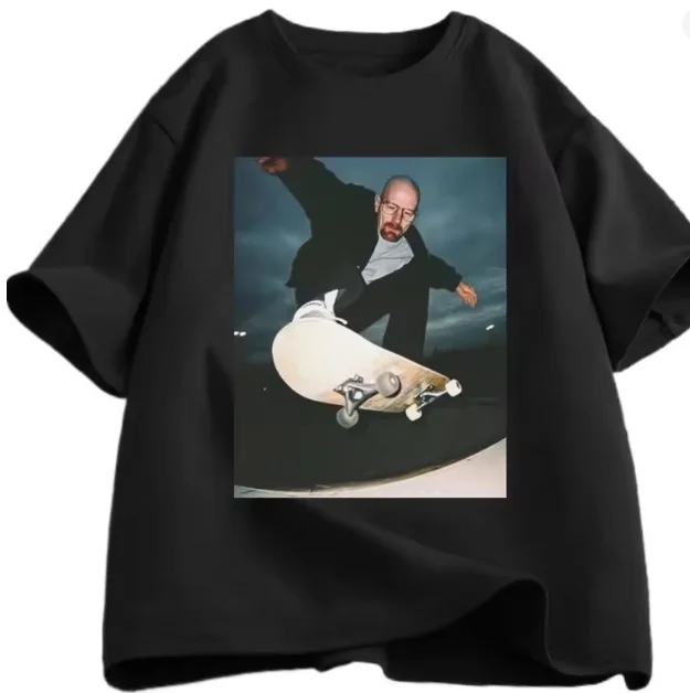 The Latest Men's Pure Cotton T-shirt for2026 Skateboard Master, Comfortable, Breathable, High-quality, Beach Travel