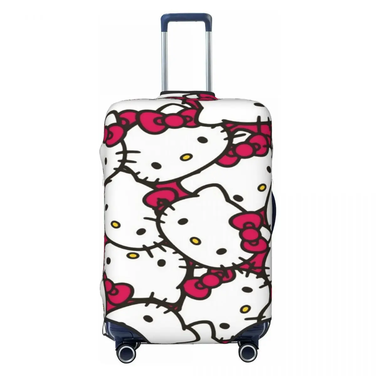 

Cute Hello Kitty Cat Suitcase Cover Dust Proof Cartoon Kitten Luggage Protective Covers for 18-32 inch