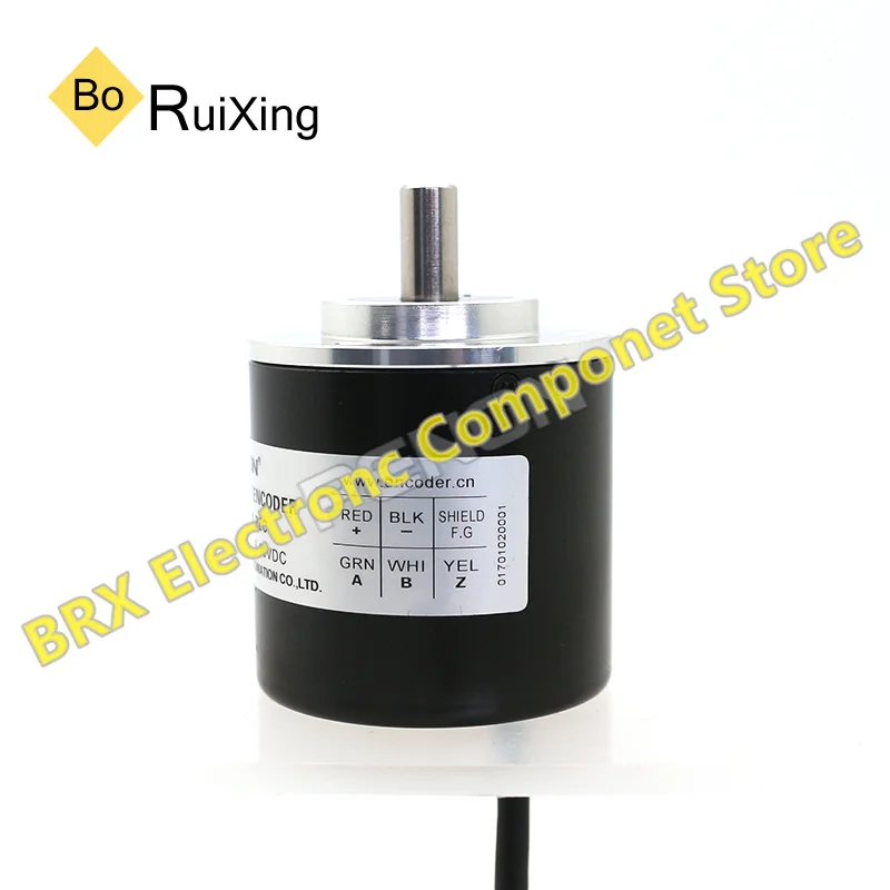 

The new TRD-J600-RZ incremental rotary encoder 600 has an outer diameter of 50mm and a solid shaft of 8 mm.