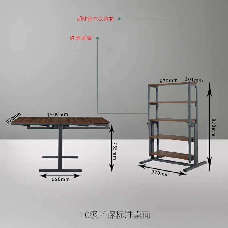 Modern Iron Art Creative Multi functional Folding Flower Rack Dining Table Balcony layered