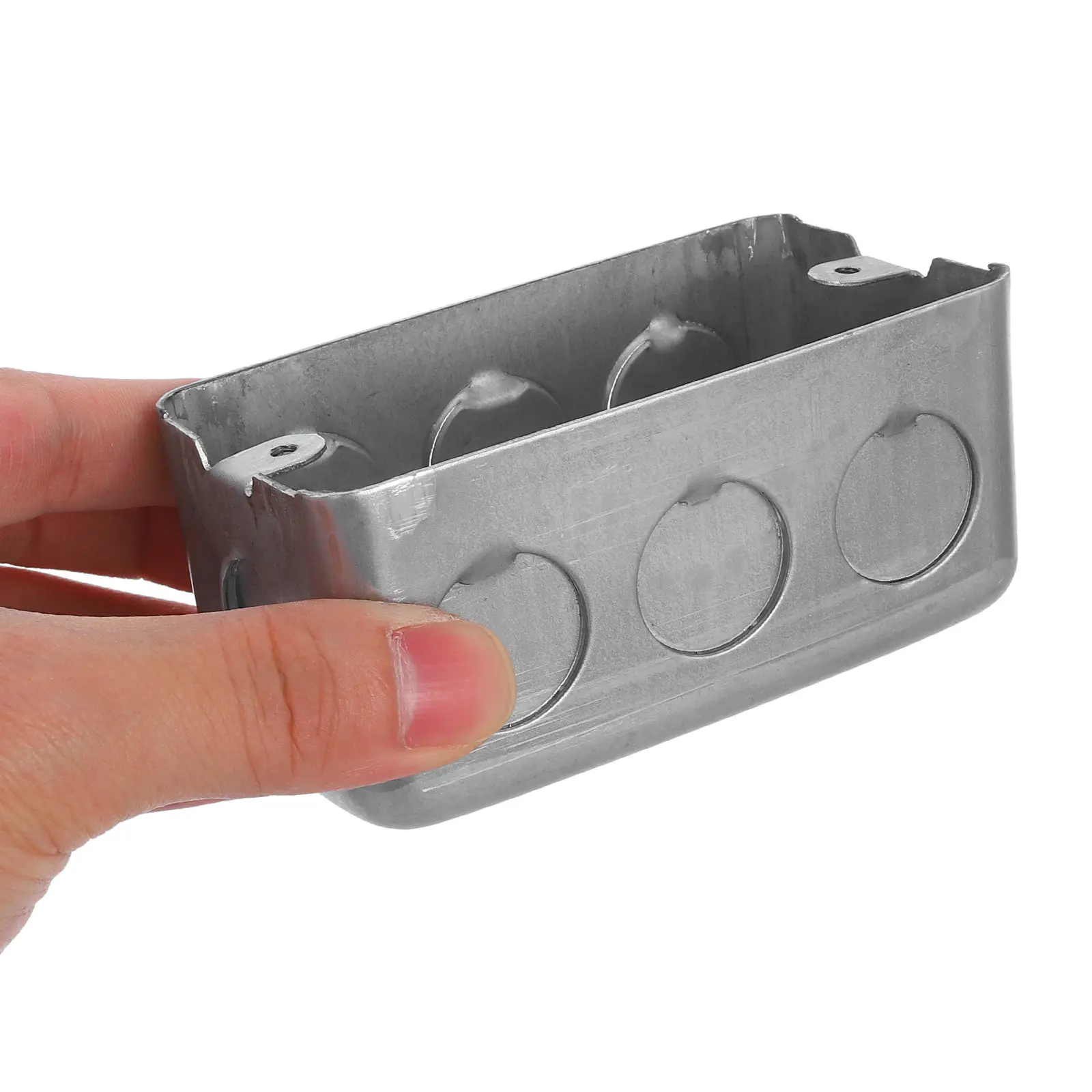 Single Gang Metal Electrical Box Surface Mount Junction Box Deep Drawn Construction Easy Installation