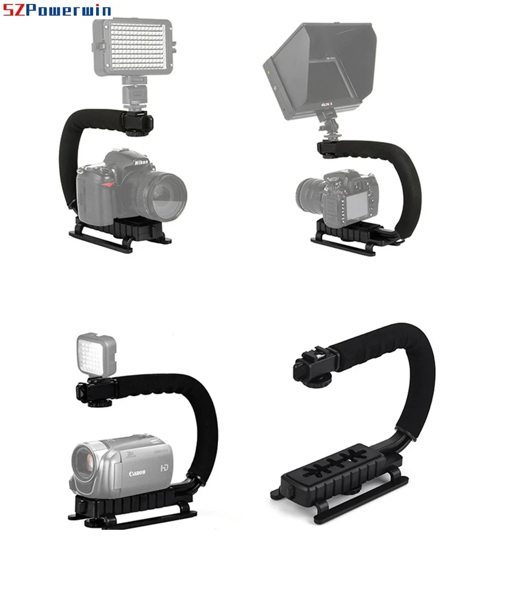 حامل على شكل حرف U، مثبت فيديو محمول لكاميرا DSLR Nikon Sony وكاميرا SLR الضوئية المحمولة لـ Gopro