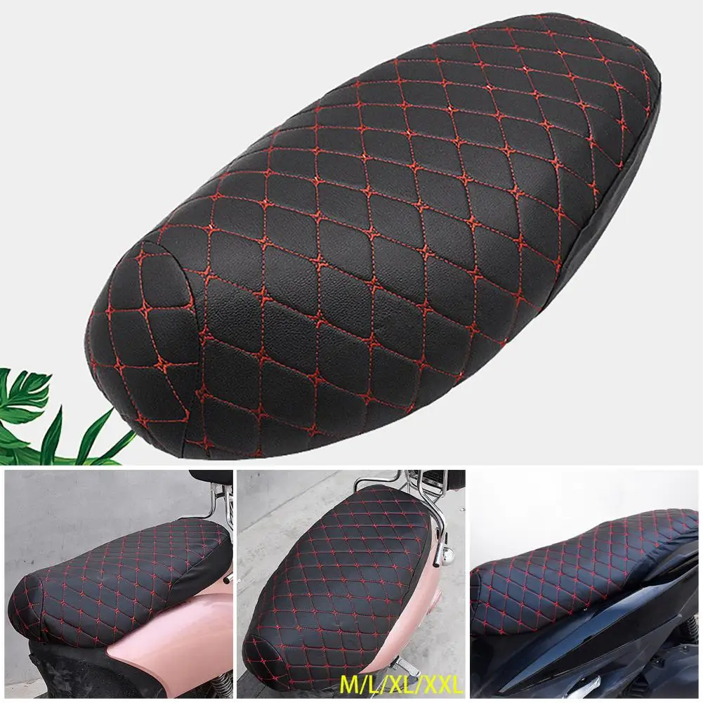 Seat Pad Cover Easy Clean Comfortable Faux Leather Seat Pad Cover Dustproof High Toughness Seat Cushion Cover for Scooter