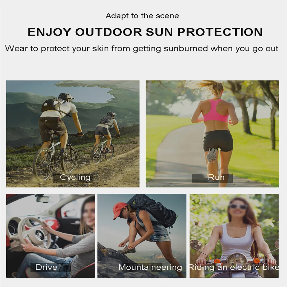 1Pair Sports Arm Compression Sleeve Basketball Cycling Arm Warmer Summer Outdoor Running Anti-Slip Sunscreen Cuff