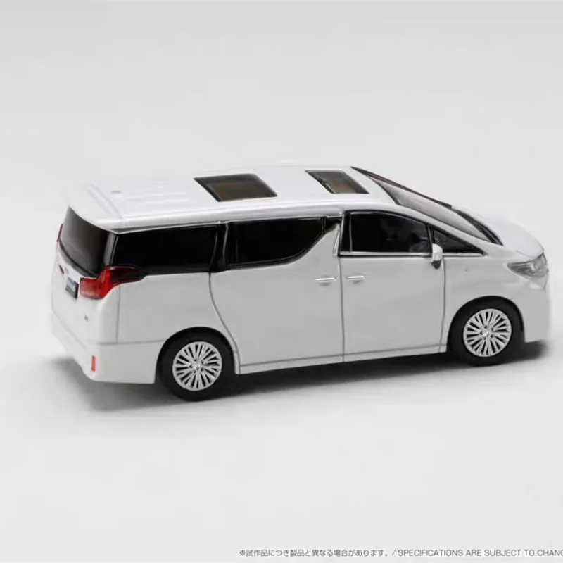 GCD Diecast Model Car 1/64 Alphard White Red Black left Cockpit 1:64 MPV Vehicle With Case Gift for Boys Girls Adults