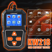 New KW218 Car Battery Tester 12V Motorcycle Auto Battery Analyzer 100 to 2000 CCA Car Moto Cranking Charging Test Battery Tools