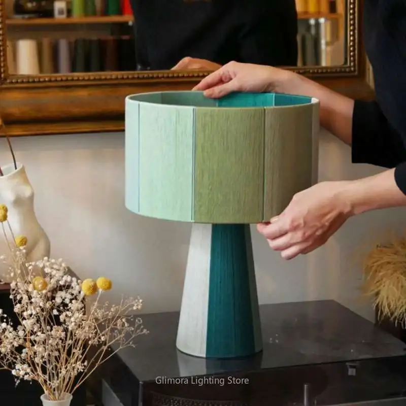 Energy-saving Led High-value Handmade Retro Homestay Master Bedroom Bedside Lamp Hotel Atmosphere LED Desk Lamp Room Decoration