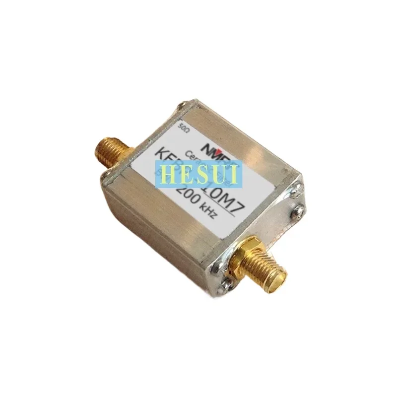 10.7MHz Filter module Bandwidth 200KHz, RF Coaxial band-pass Filter IF filter moudle board SMA port CNC Al shield shell