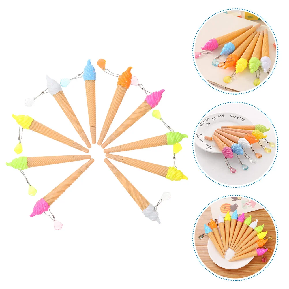 

Lovely Kids Writing Pens Office Gel Ink Cream Come Accessories Plastic Designed Child