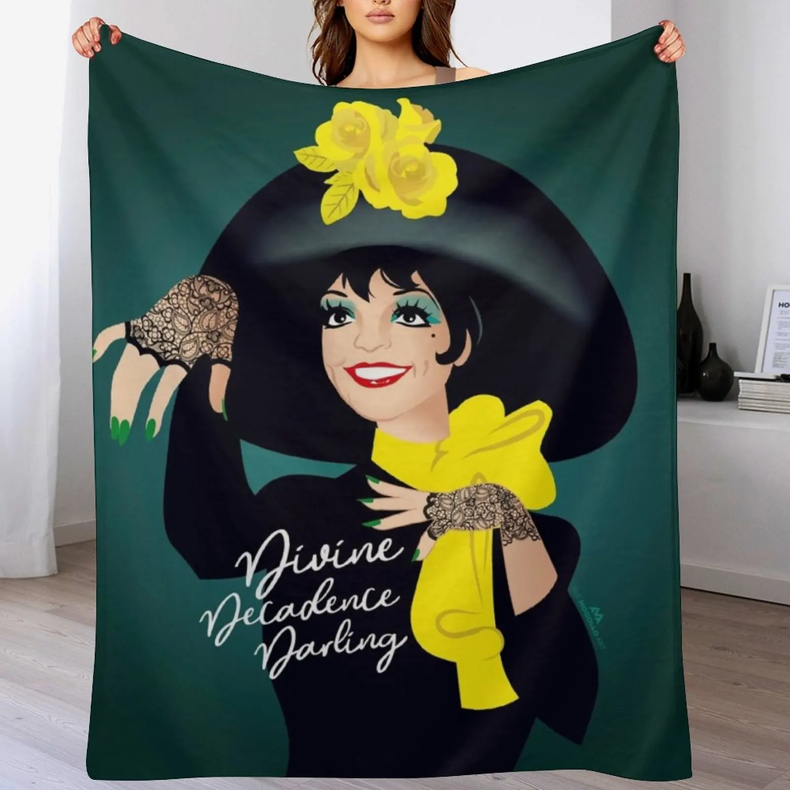 

Divine decadence darling Throw Blanket Furry Blankets For Bed decorative Extra Large Throw Blankets