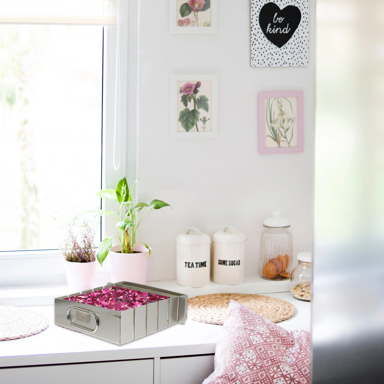 

1Set Nougat Mold Stainless Steel Non-Stick Baking Sheet Pan for Candy Cake Gelatin Cutting Professional Nougat Making Tools