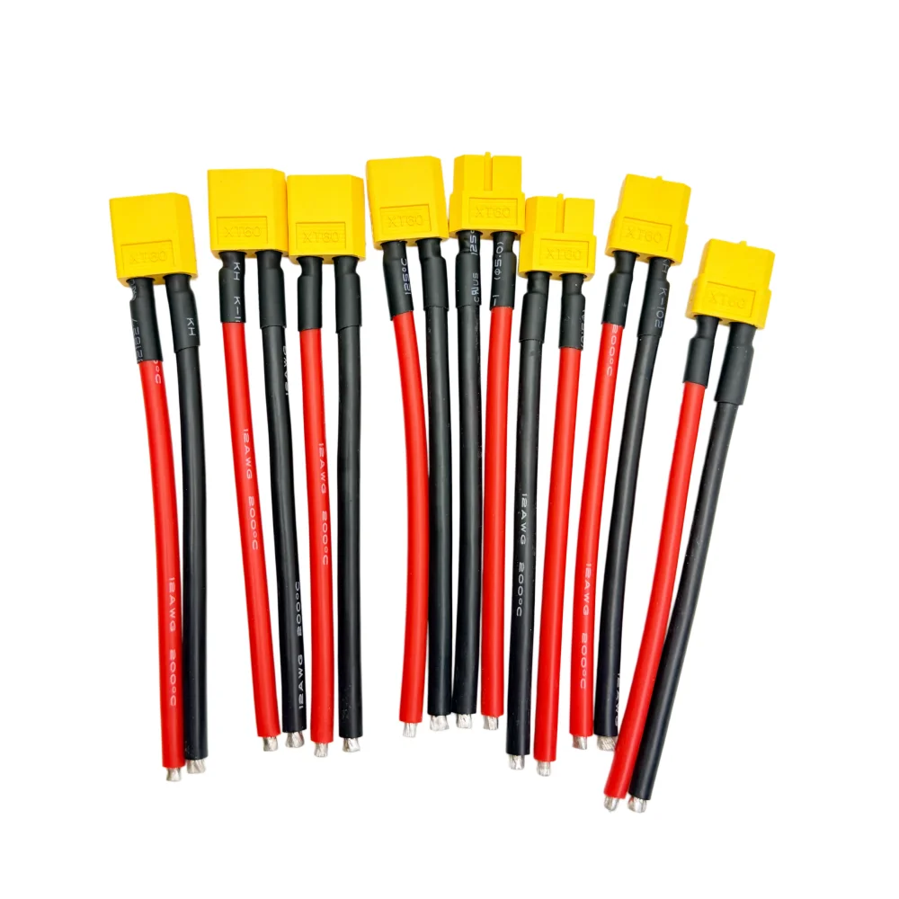 12AWG XT60 Stecker-Buchse-Verbindungskabel mit Silikon-Verlängerungskabel Batterieanschluss 10CM für RC-Akku ESC – Detail 4